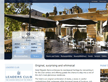 Tablet Screenshot of hotelmajestic.com